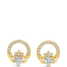 ladies small gold stud earrings