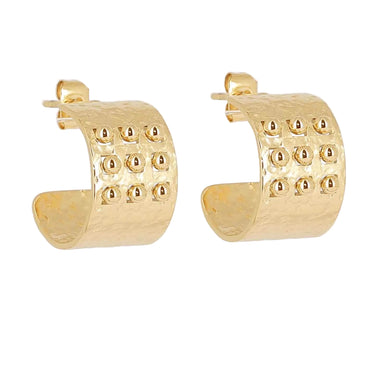 ZAG Mini Bo Gold Half Hoop Earrings