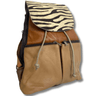 ladies brown leather backpack