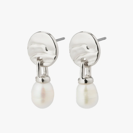 Pilgrim Heat Silver Freshwater Pearl Earrings