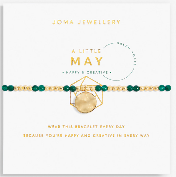 Joma May Birthstone Gold Bracelet