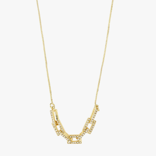 Pilgrim Coby Gold Crystal Necklace