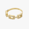 Pilgrim Coby Gold Crystal Ring