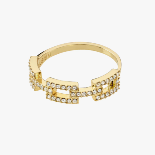 Pilgrim Coby Gold Crystal Ring