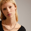 Pilgrim Pace Silver Chunky Safety Pin Necklace