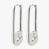 Pilgrim Pace Silver Safety Pin Earrings