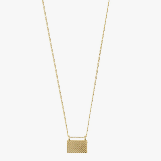 Pilgrim Pulse Pendant Gold Necklace