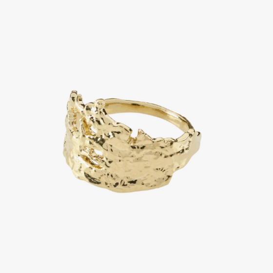 Pilgrim Brenda Gold Textured Ring