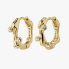 Pilgrim Urszula Gold Small Oval Hoop Earrings