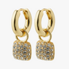 Pilgrim Cindy Crystal Gold Hoop Earrings