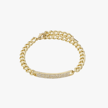 Pilgrim Heat Crystal Chain Gold Bracelet