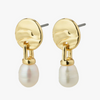 Pilgrim Heat Gold Freshwater Pearl Earrings