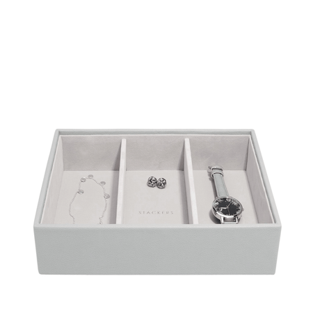 Stackers Classic Jewellery Box (Watch Layer) - Pebble Grey