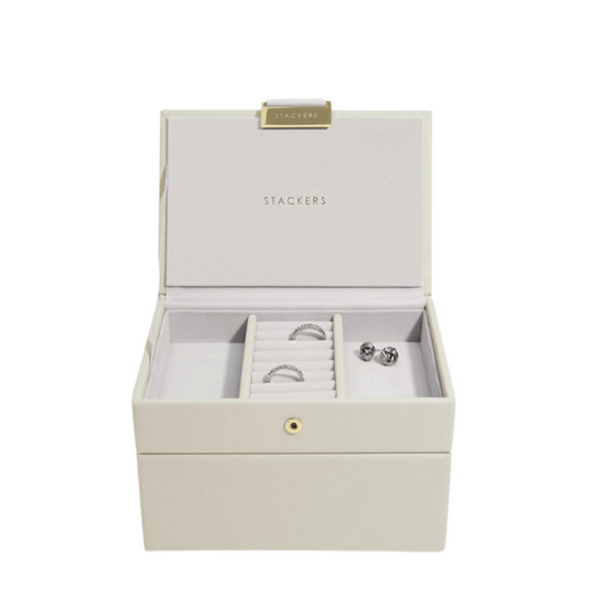 Stackers Mini Jewellery Box (Set) - Oatmeal