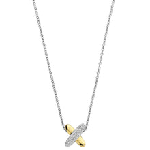 TI-SENTO-TWO-TONE-CRISS-CROSS-PENDANT-NECKLACE