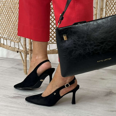UNA-HEALY-SLING-BACK-HEELED-BLACK-SUEDE-POINTED-TOE-SHOES