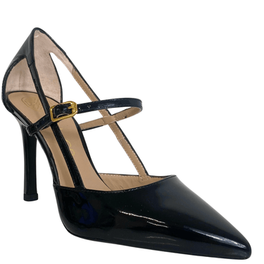 Unisa Tegea Black Patent Leather Stiletto Shoes