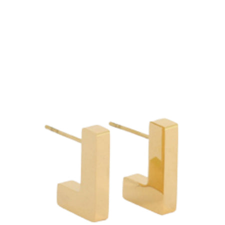 ZAG Gold Noon Rectangle Hoop Earrings