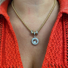Absolute Crystal Halo Magnetic Necklace - Two Tone