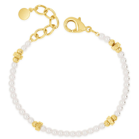 Absolute Dainty Pearl & Gold Bracelet