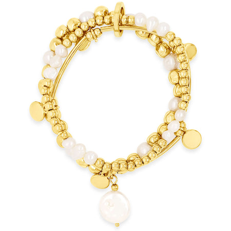 Absolute Gold Bead & Pearl Bracelet