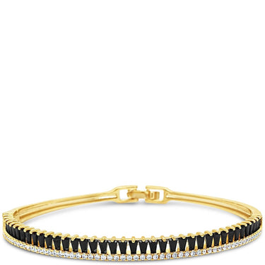 Absolute Gold & Black Baguette Bangle