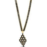 Absolute Gold & Black Baguette Chandelier Necklace