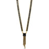 Absolute Gold & Black Baguette Drop Necklace