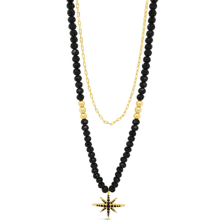 Absolute Gold & Black Star Necklace