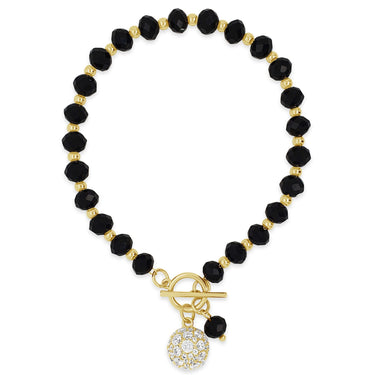 Absolute Gold Black TBar Bracelet