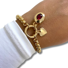 absolute-gold-chubby-link-oval-pendant-bracelet-siam