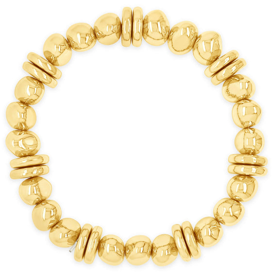 absolute-gold-chunky-bead-stretch-bracelet-B2336GL