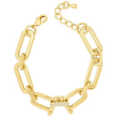 absolute-gold-chunky-oval-chain-bracelet-B2330GL
