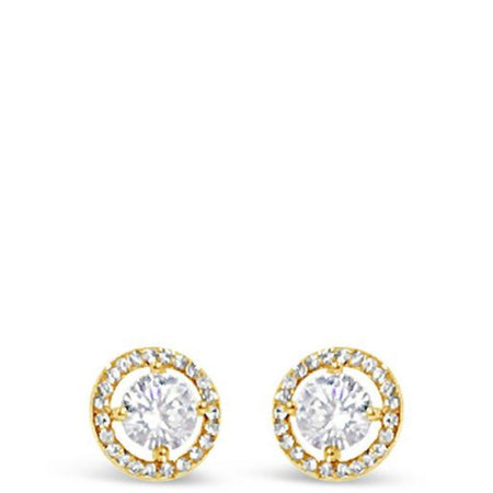 Absolute Gold Circle Stud Earrings