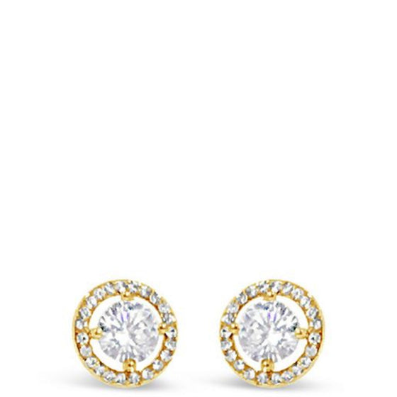 Absolute Gold Circle Stud Earrings