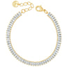 Absolute Gold & Clear Crystal Baguette Bracelet