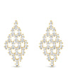 Absolute Gold & Clear Crystal Baguette Chandelier Earrings