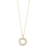 Absolute Gold & Crystal Baguette Halo Long Length Necklace