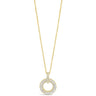 Absolute Gold & Crystal Baguette Halo Necklace