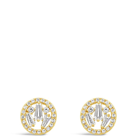 Absolute Gold Crystal Clip On Earrings