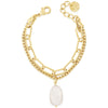 absolute-gold-double-chain-pearl-pendant-drop-bracelet