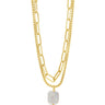 absolute-gold-double-chain-pearl-pendant-necklace-n2339gl