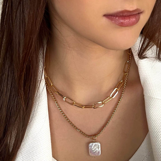 absolute-gold-double-chain-pearl-pendant-necklace-n2339gl