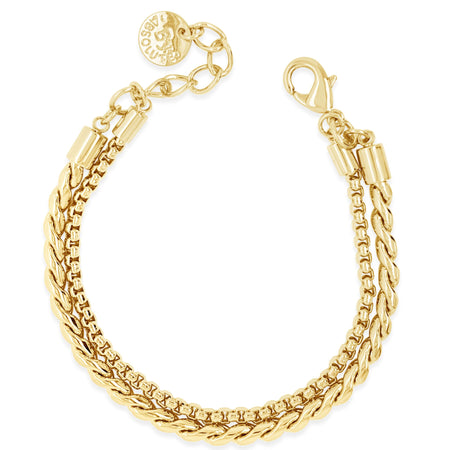 Absolute Gold Double Rope Chain Bracelet