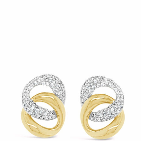 Absolute Gold Entwined Stud Earrings