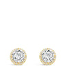Absolute Gold Halo Crystal Clip On Earrings