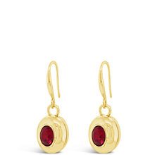 Absolute Gold Large Oval Drop Earrings - Siam