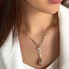 absolute-gold-link-lariat-necklace-n2359GL