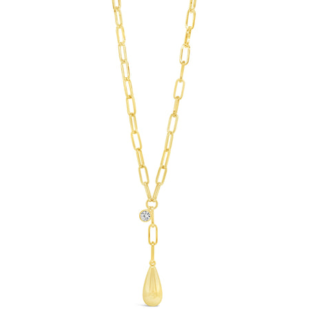 Absolute Gold Link Lariat Necklace