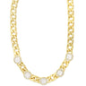 Absolute Gold & Opal Curb Chain Necklace